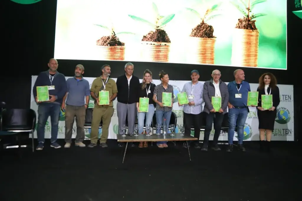 הזוכים והזוכות בפרסים - ועידת ישראל לכלכלה ירוקה 2024